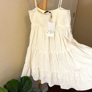 Zara White Summer Dress